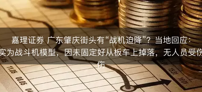 嘉理证券 广东肇庆街头有“战机迫降”？当地回应：实为战斗机模型，因未固定好从板车上掉落，无人员受伤